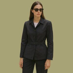 🖤 Anne Klein Belted Suiting Jacket | Size 4 | Classic Wool-Blend Blazer